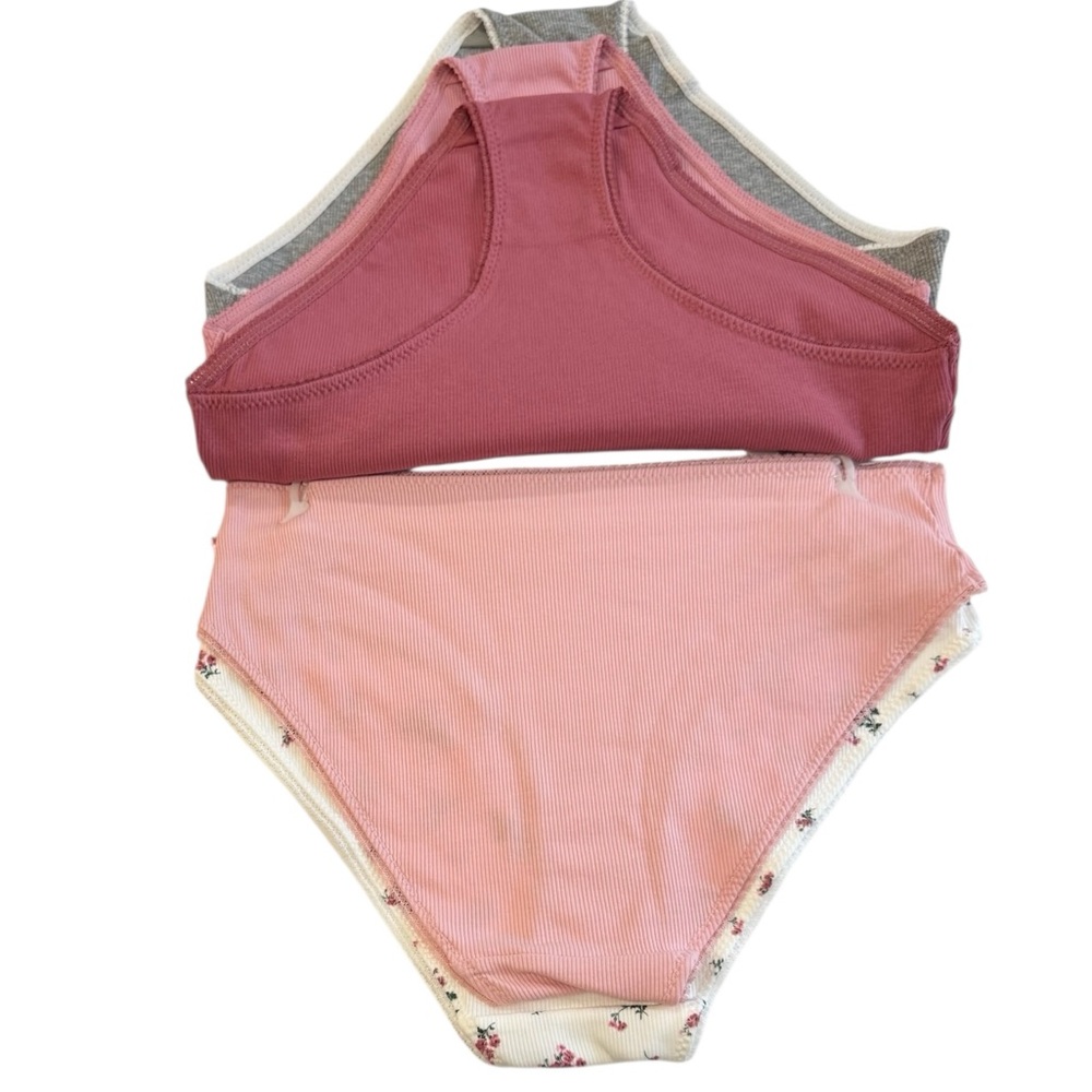 LAURA ASHLEY 5 Pack Panties Stretchy Ribbed Soft Comfy Lace Trim NWT Large - Picture 10 of 12